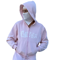 RUNNING MAN ZIP-UP [BABY PINK]