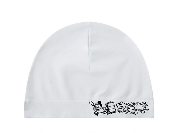 SKULLY CAP [WHITE/BLACK/GREY]