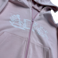 RUNNING MAN ZIP-UP [BABY PINK]